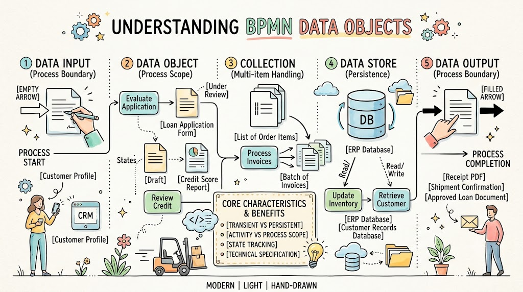 Mastering BPMN Data Objects: A Comprehensive Guide to Modeling Information Flow in Business Processes